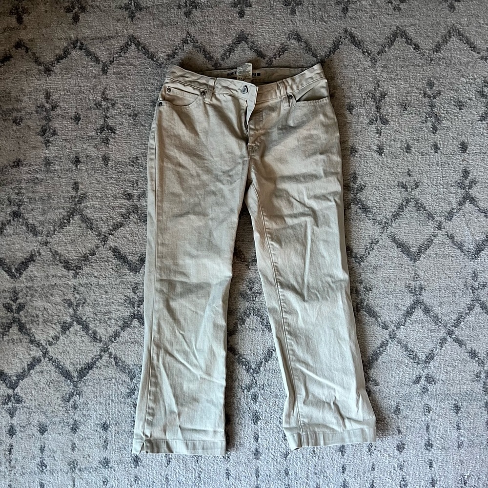 *Vintage* 2012 Bootcut Capri Beige Jeans - GAP